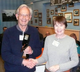 Chris  with the YouTube award