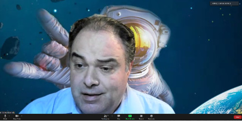 Damien Donnelly talking about his films about space Damien Donnelly talking about his films about space