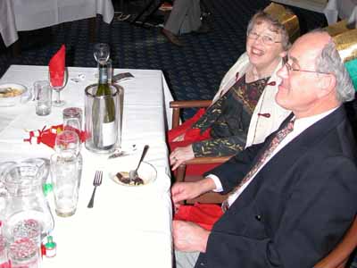 Members and guests during the meal