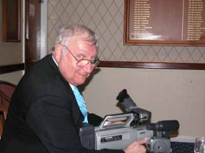 Phil filming the cabaret acts